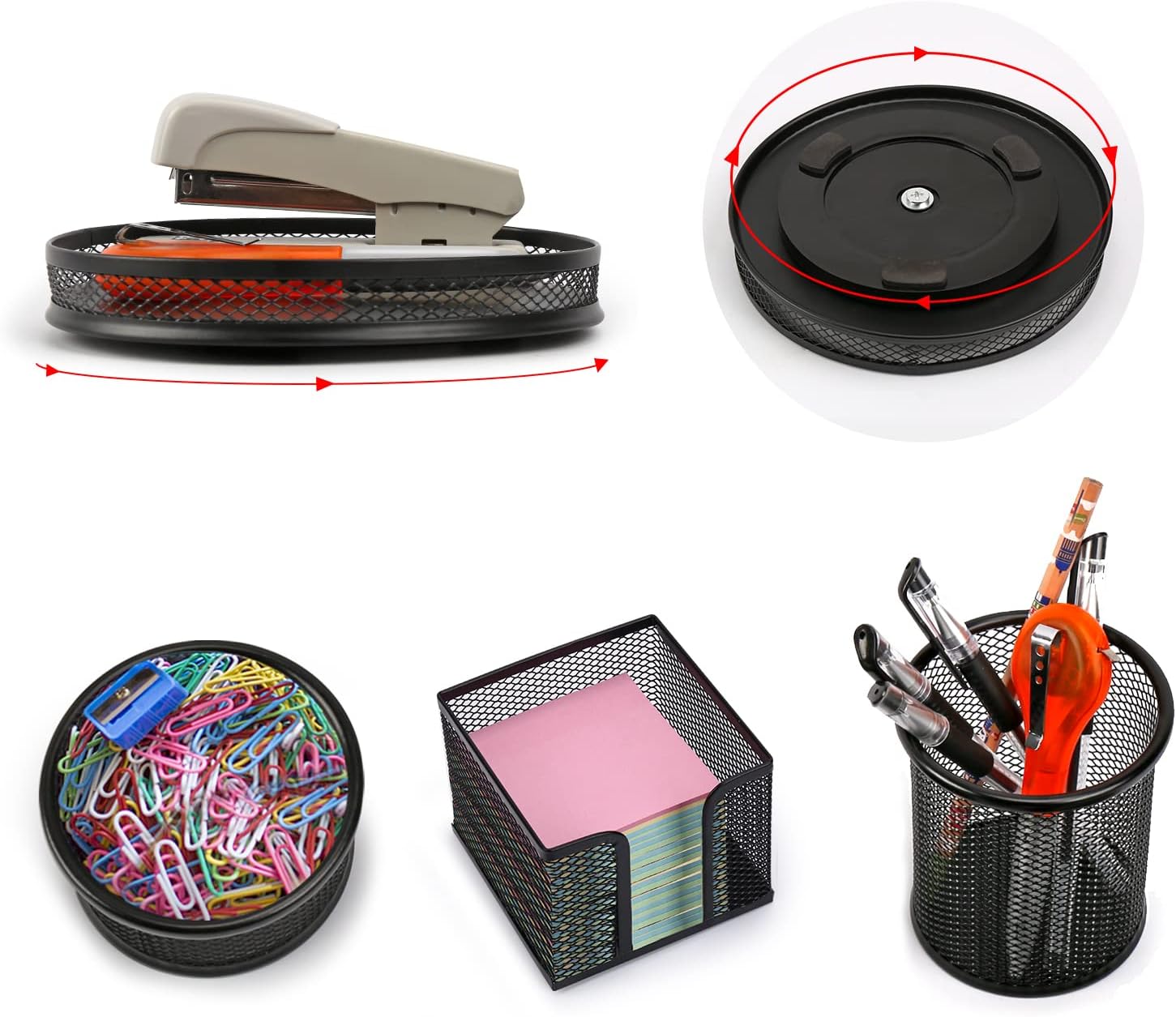 Desk Drawer Organizer,4 Set Desk Drawer Organizer,Metal