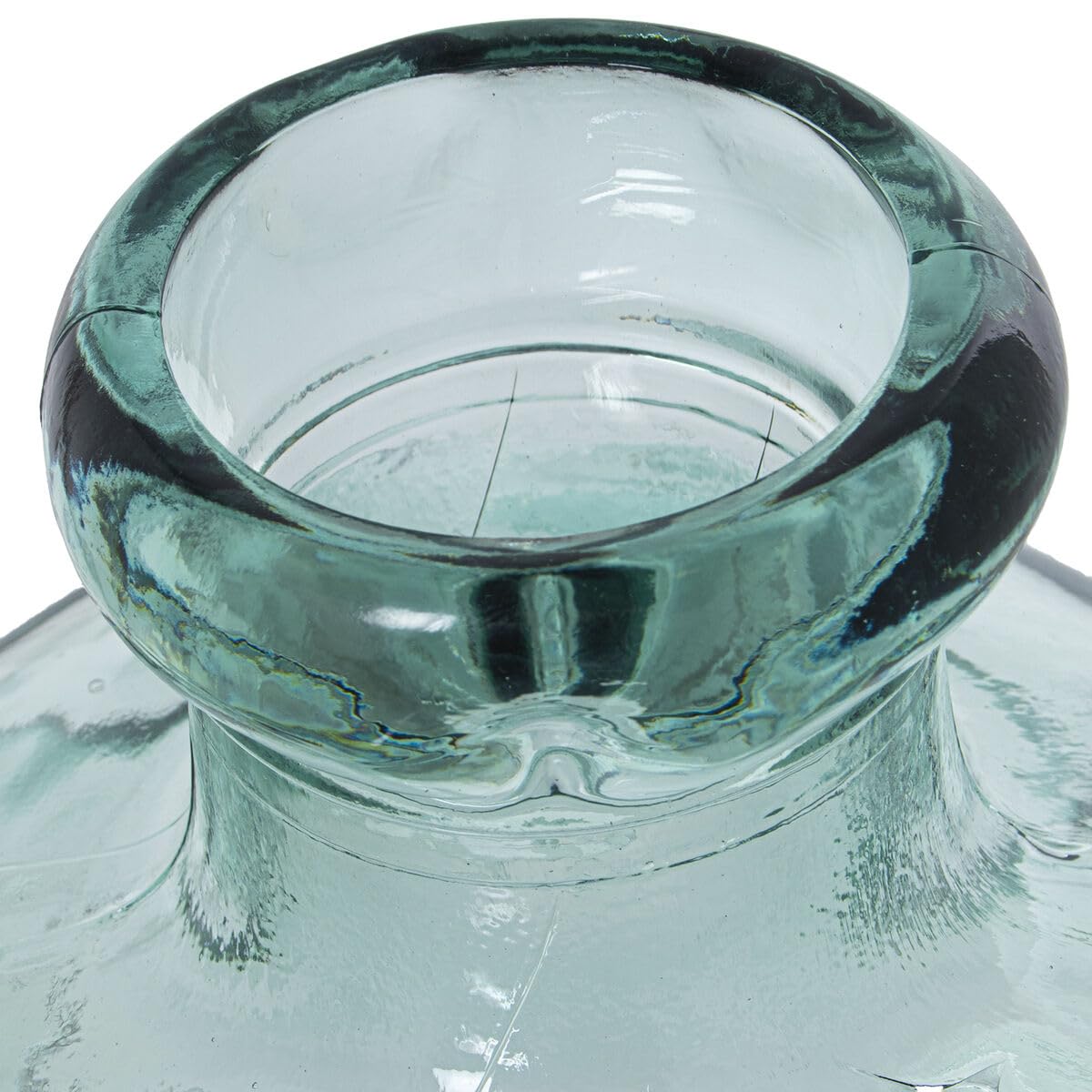 Alexandra House Living Recycled Glass Vase Fixalo Transparent Glass 40 x 40 x 45 cm