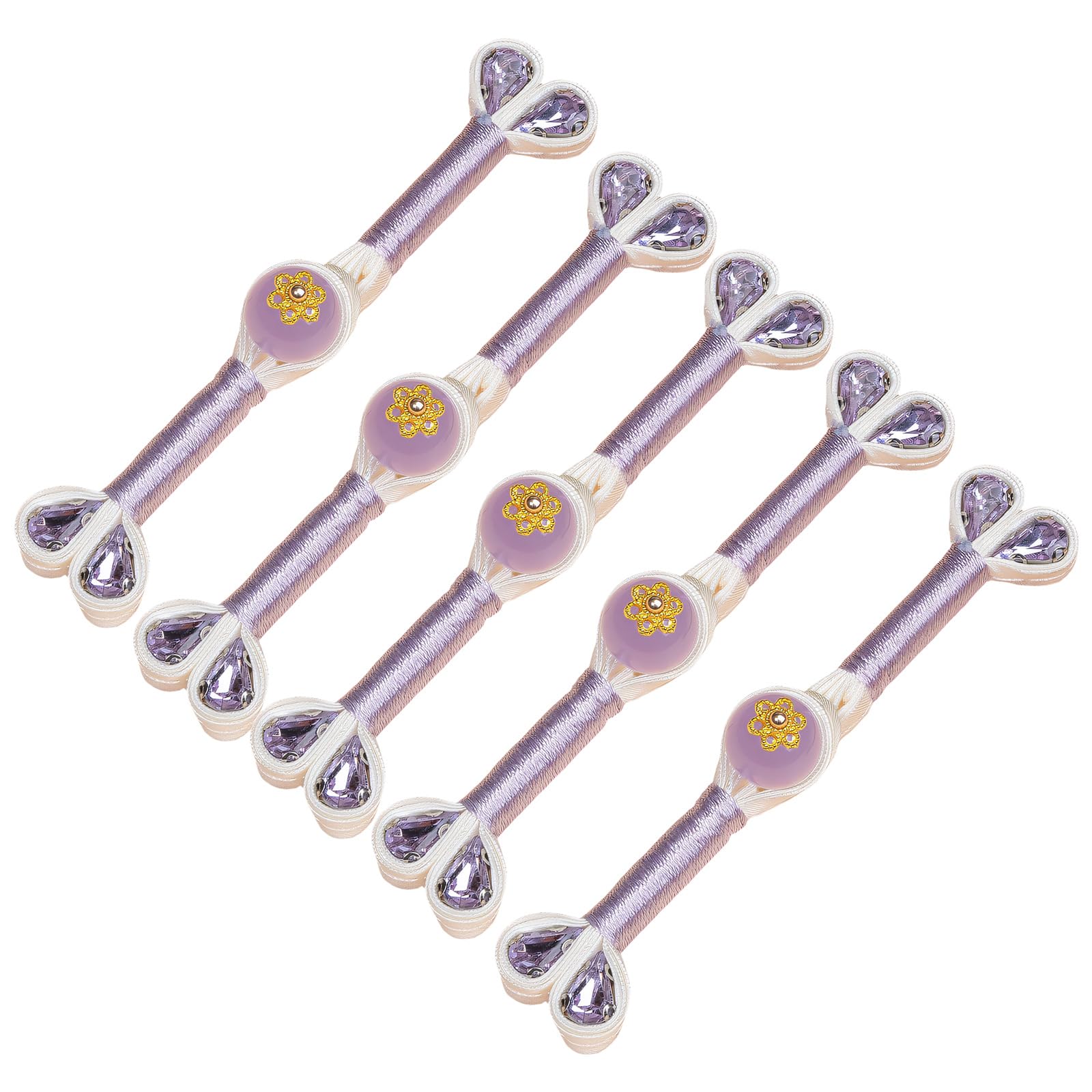 Zxfdsfdbnm Mm 5Pcs Cheongsam Knot Button Decorative Chinese Knot Button Sewing Closure Fasteners For Dress Cloaks Coat Decoration Sateen Tailcoat Tie Clip