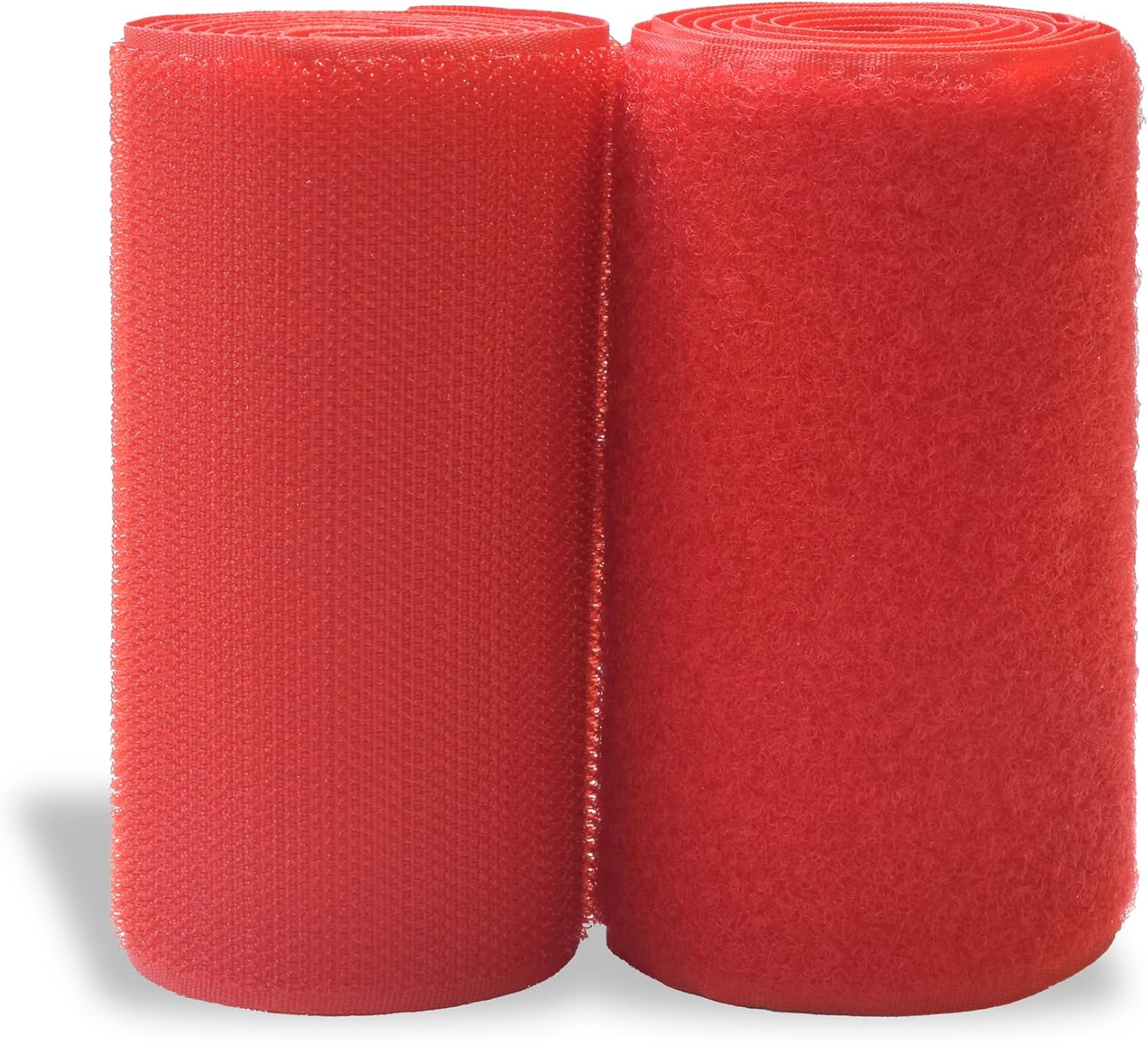 4 Inch Red Sew on Hook and Loop Tape Non-Adhesive 1 Yd Length Red Nylon Hook and Loop Sheets Soft Fabric Hook and Loop Fastener Rolls for Bags Clothes Shoes Backpacks Bag DIY Craft School Project