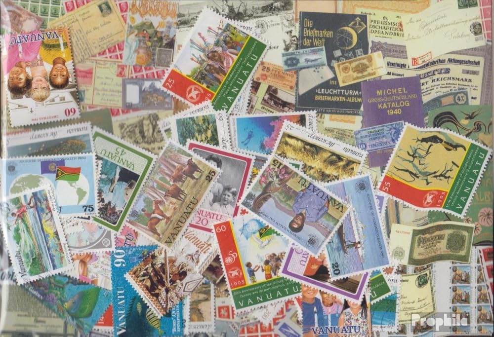 Prophila Collection Vanuatu 10 Verschiedene Briefmarken – Sammler-Set Ungesucht
