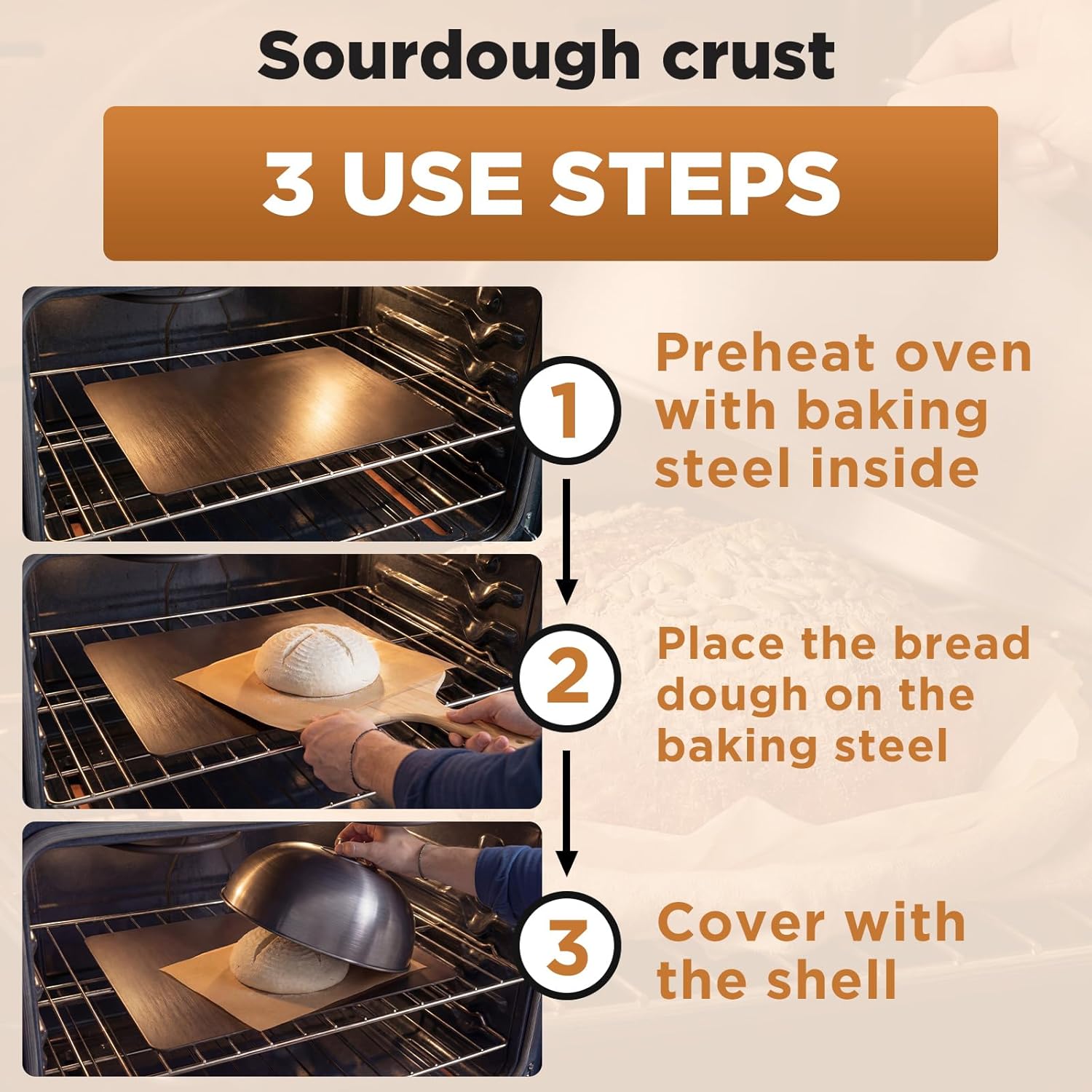 LemonRoad Ultralight Sourdough Bread Cloche 6QT – Lightweight Aluminum Baking Dome, No Preheat Aluminum Baking Dome, Safer & Faster Than Dutch Oven for Perfect Artisan Loaf