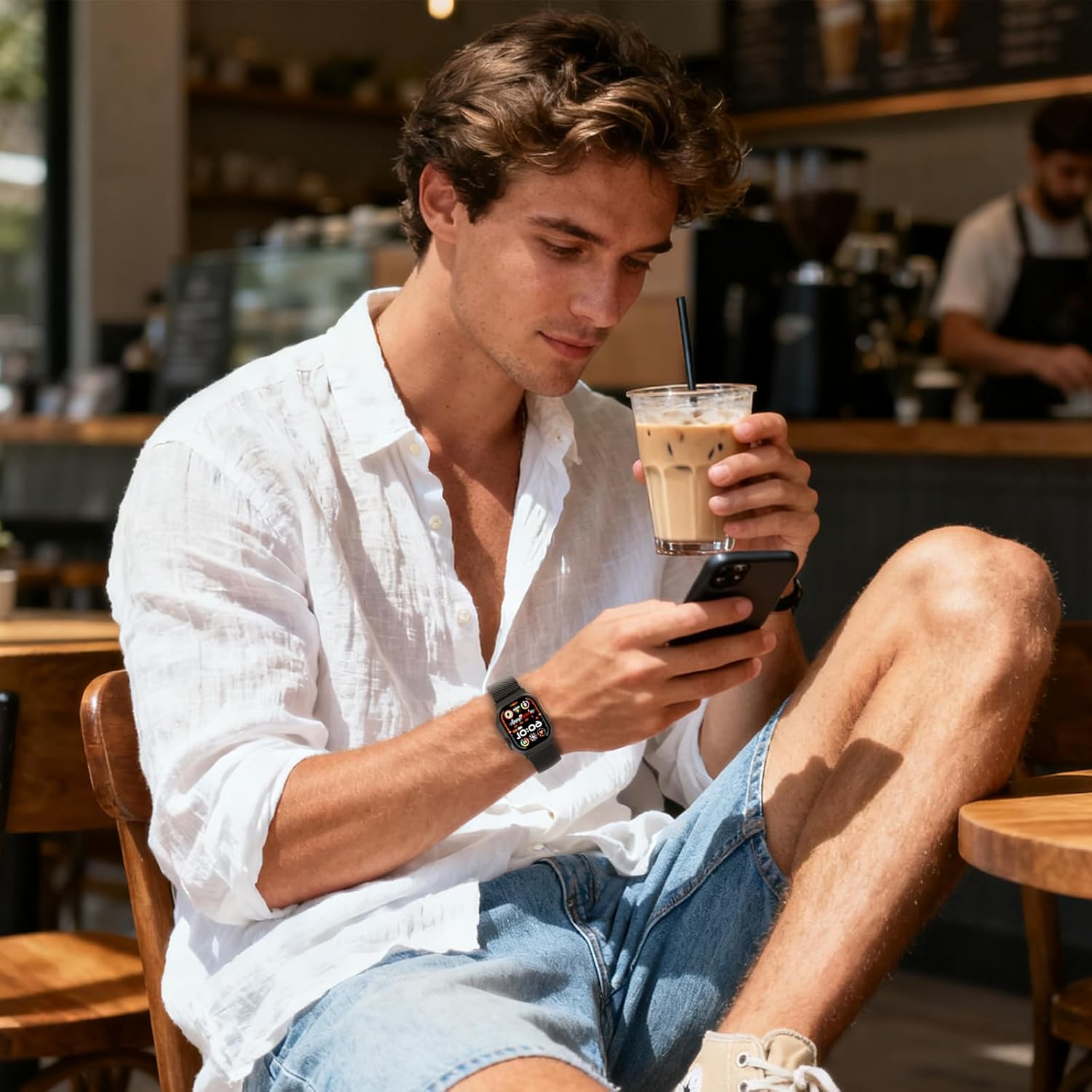 TRA Milanese Loop Band Compatible with Apple Watch 49mm 46mm 45mm 44mm 42mm Men Women, Stainless Steel Mesh Metal Magnetic Clasp Strap for iWatch Series 11 10 9 8 7 6 5 4 3 2 1 Ultra SE - Image 6