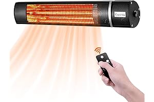 Wall-Mounted Electric Far Infrared Heater for Outdoor Patio