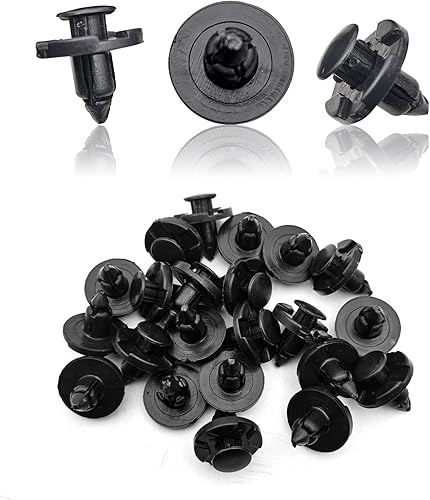40 clips de retención de guardabarros de agujero de 0.315 in compatibles con Nissan Infiniti 01553-09321 Mitsubishi MR328954 Chrysler Dodge MR328954