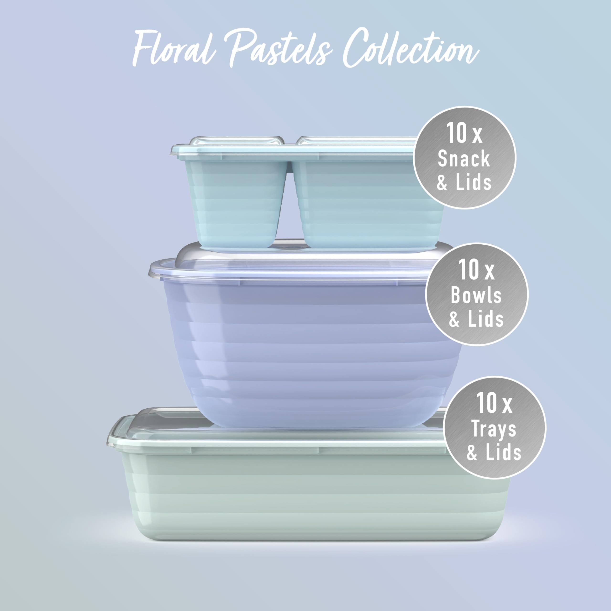 Bentgo Prep 60Piece Variety Meal Prep Kit Reusable