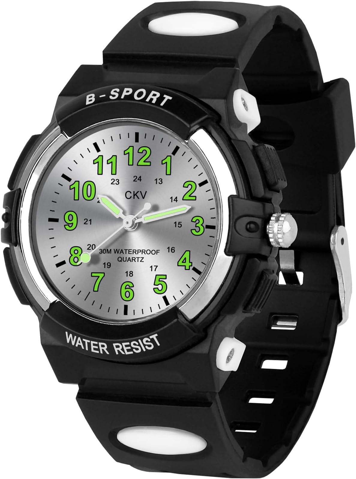 Kids Watch for Boys Girls Ages 5-12, Waterproof Time Teacher Easy to Read Analog Sport Outdoor Children Watches with Soft Band for Kids