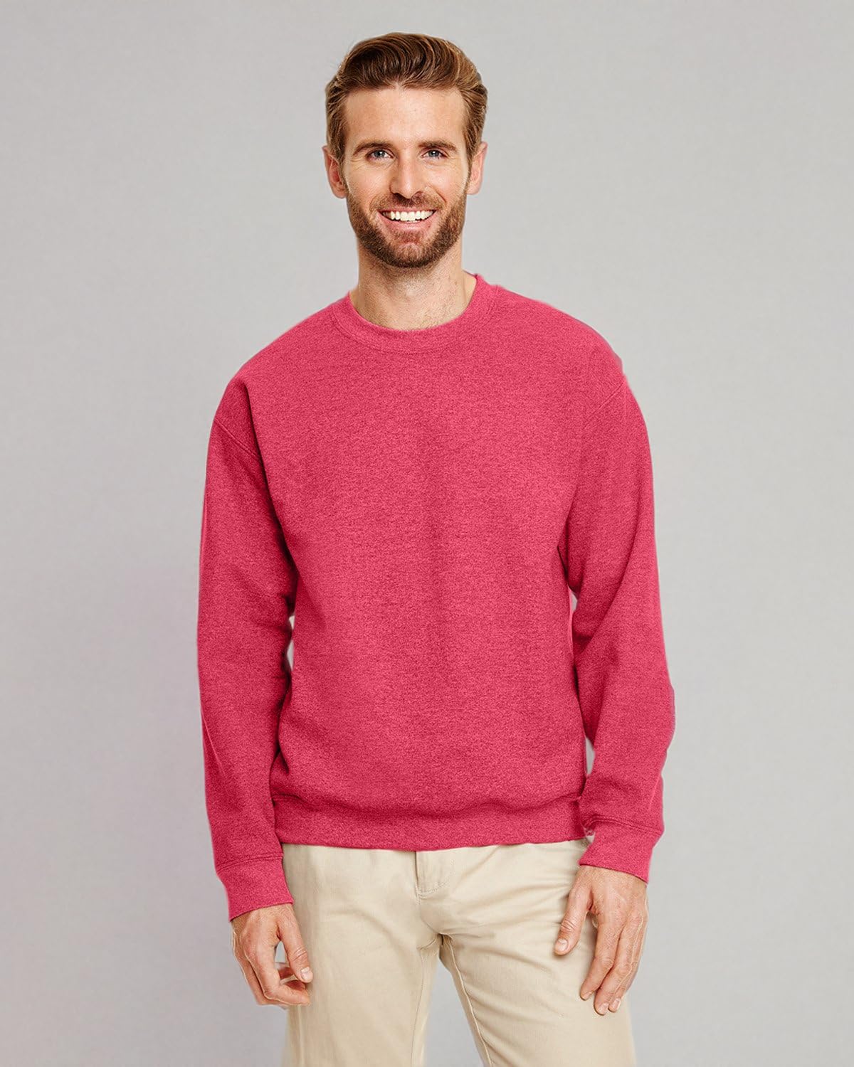 Gildan Ultra Blend 50/50 Bawełna/Poly Bluza - Forest Green, Heather Sport Scarlet Red, 3XL