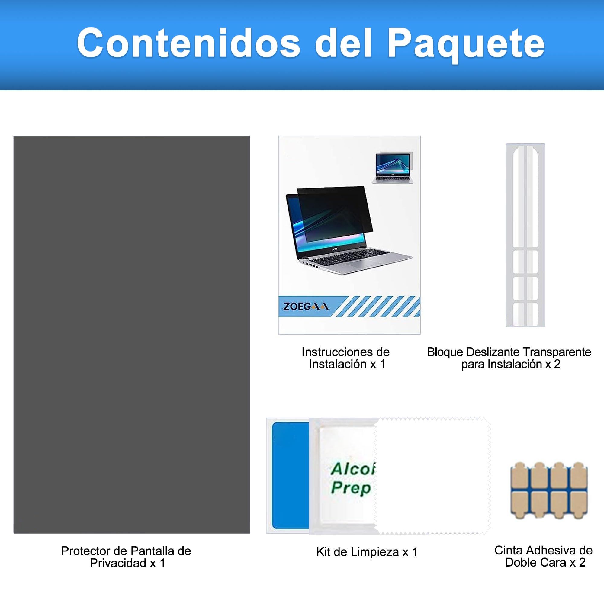 ZOEGAA Pantalla Antipiquete para Monitor 29 pulgadas 21:9, Desmontable, Pantalla Antipiquete con Bloqueo de Luz Azul y Antirreflejo, para HP/Dell/Acer/Lenovo/ThinkPad/Asus