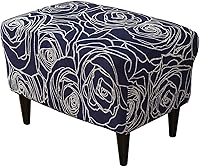 Vista 38 de Eco-Ancheng Funda elástica para silla, funda otomana rectangular de almacenamiento, funda otomana para reposapiés, fundas otomanas para taburete