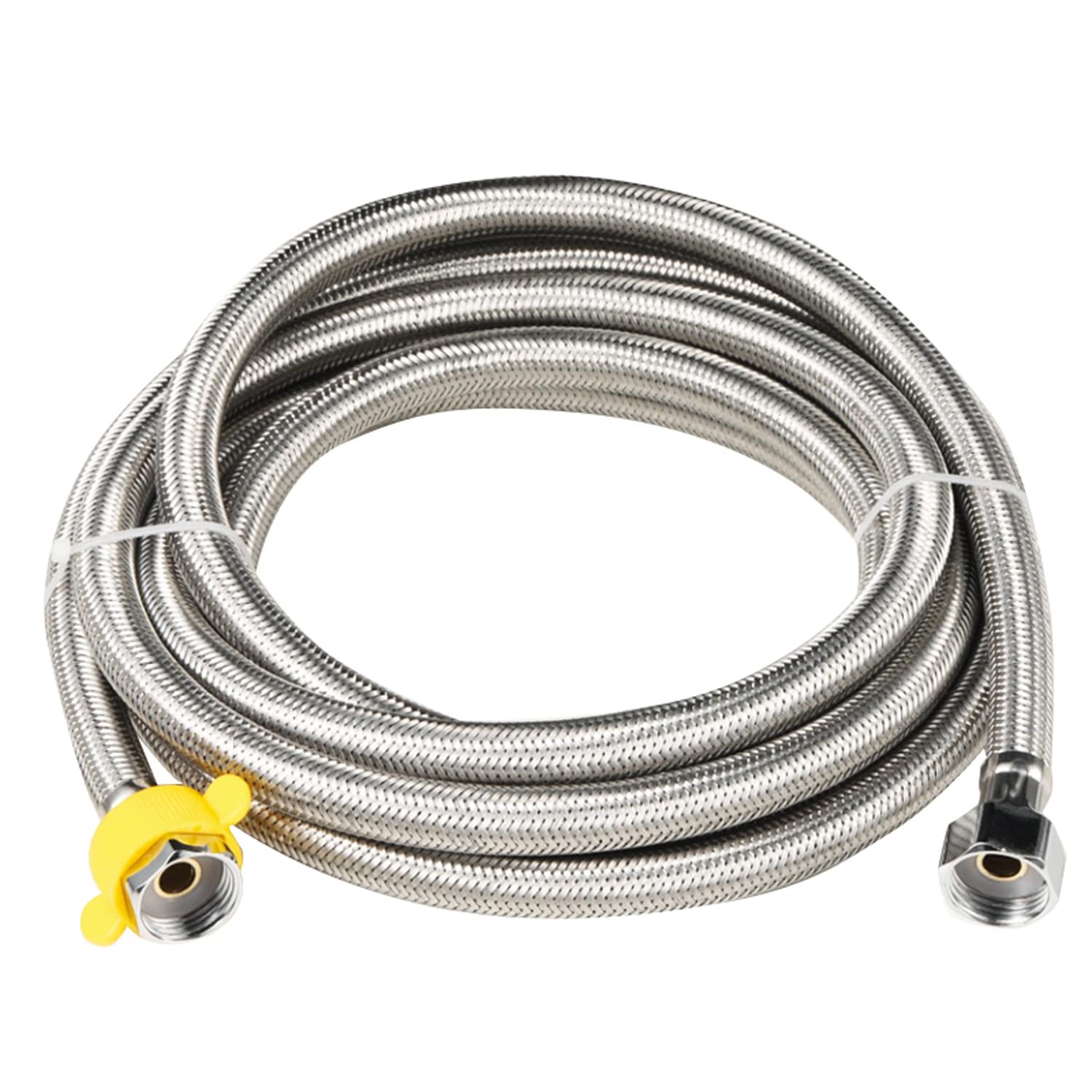 tap Flexible Hose,tap Tails, 304 Stainless Steel Braided Tube, Faucet Connector Hose Length Suitable for Water Heater and Single Cold Water Faucet(4M)