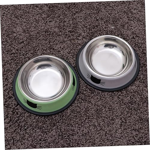 Miniatura 3 de ABOOFAN Tazón de acero inoxidable para perros, cuencos antideslizantes para perros, comedero para mascotas, cuenco para mascotas, tazón de comida