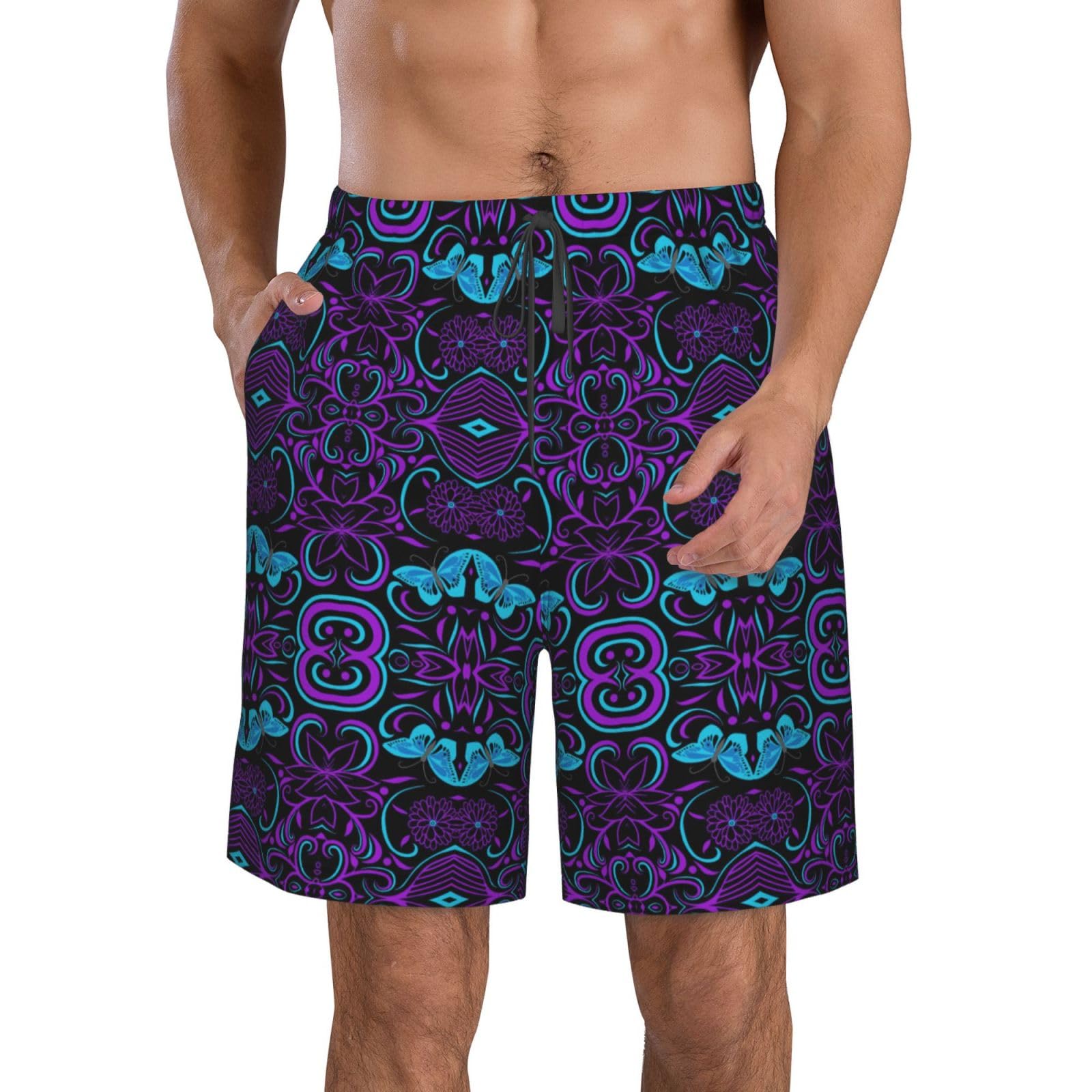 Pantalones cortos de playa para hombre ideales para vacaciones tropicales 8