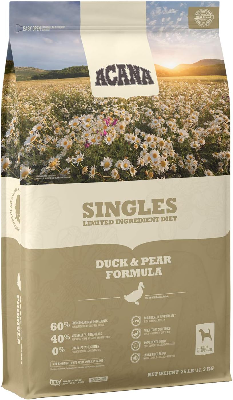 ACANA Singles Limited Ingredient Dry Dog Food, Duck & Pear