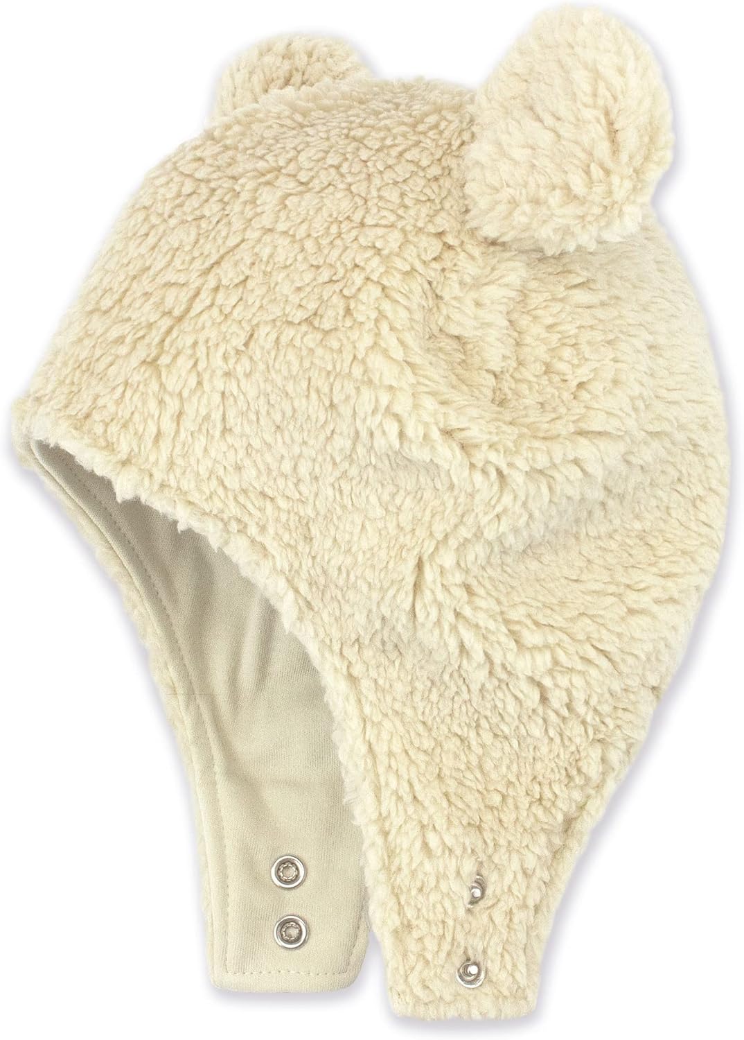 Zutano Unisex Baby, Furry Baby Bear Hat, Oat Furry, 6M