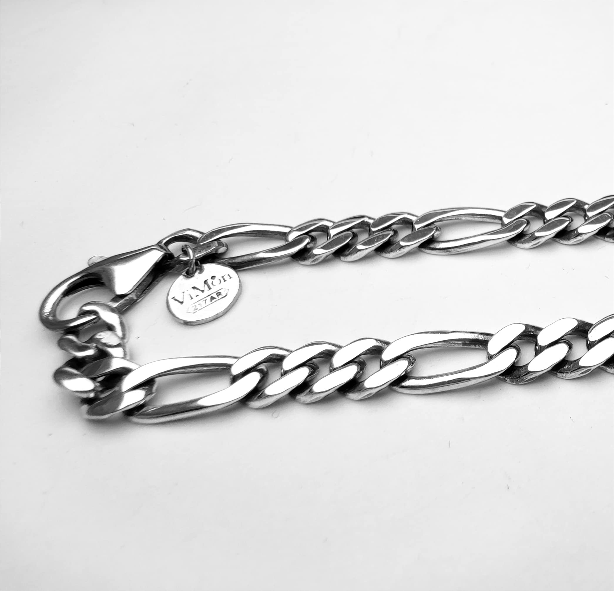 Pulsera Clásica de Plata 925 con Cadena Cubana para Hombre/Niño - ancho 5 mm - largo 18 19 20 21 22 cm. Made in Italy joya artesanal