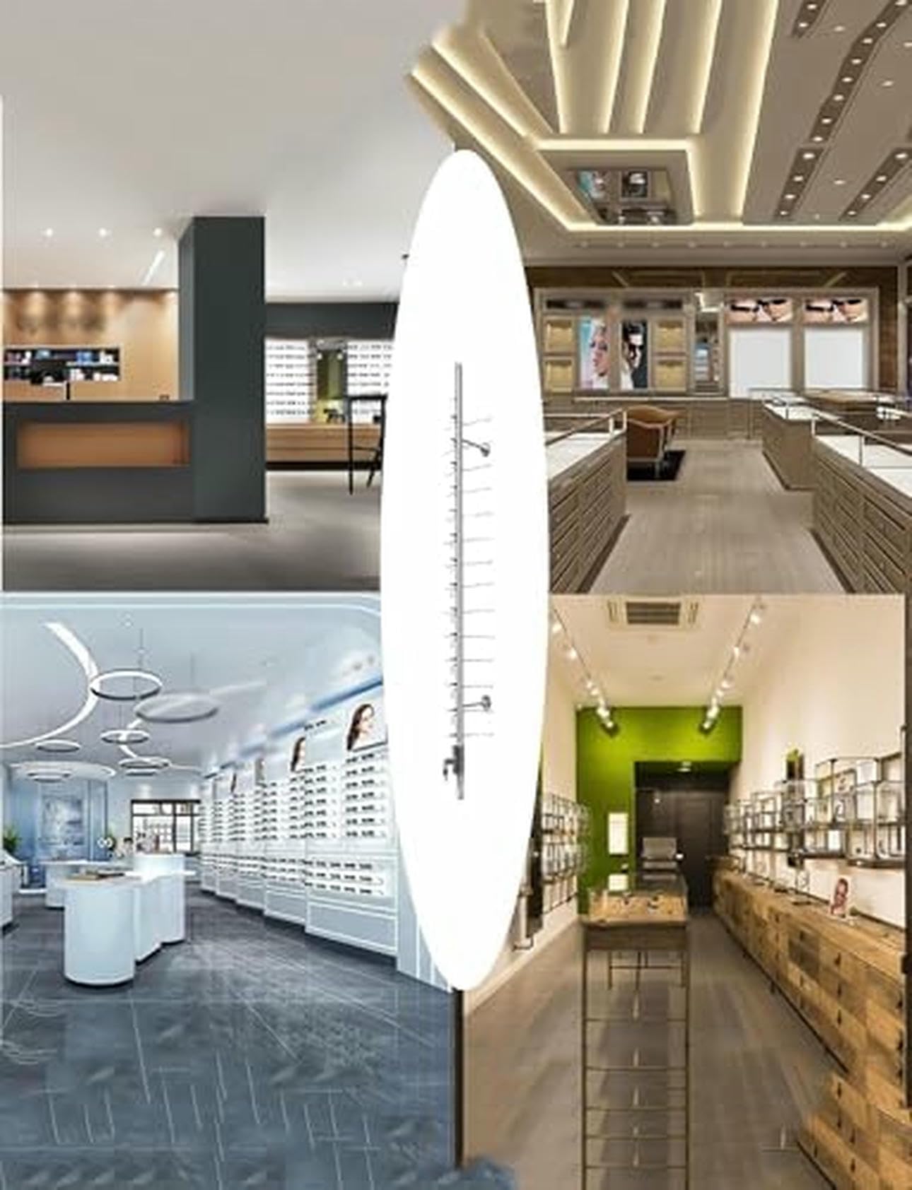 Soporte para marco de gafas y soporte de exhibición, organizador de almacenamiento seguro para gafas de sol y gafas, barra de exhibición decorativa con cerradura, ideal para uso doméstico y minorista