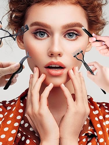 Miniatura 6 de EBANKU 7 Uds. Herramientas de cepillo de peine de pestañas, cepillo de cejas, peine separador de pestañas, herramienta profesional para cejas de