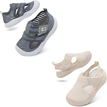 Centipede Demon Toddler Sandals Boys Girls Kids Swim Beach Water Shoes Set of 2 Pairs Size 7-7.5 Toddler Grey Beige
