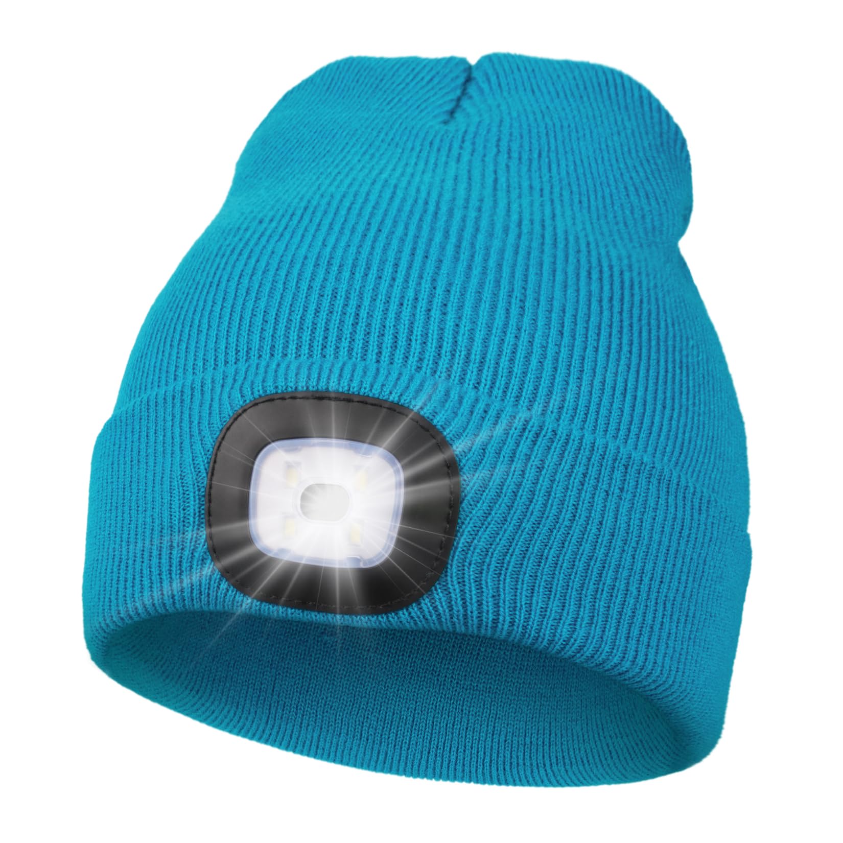 MELASA Unisex Beanie with The Light Hands Free Winter Beanie Gifts for Men