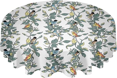 Miniatura 8 de ZOE GARDEN Halloween Round Tablecloth Waterproof & Stainproof Tablecloths, Wipeable Table Cloth Wrinkle-Free for DiningPartyWedding Horror Pumpkins