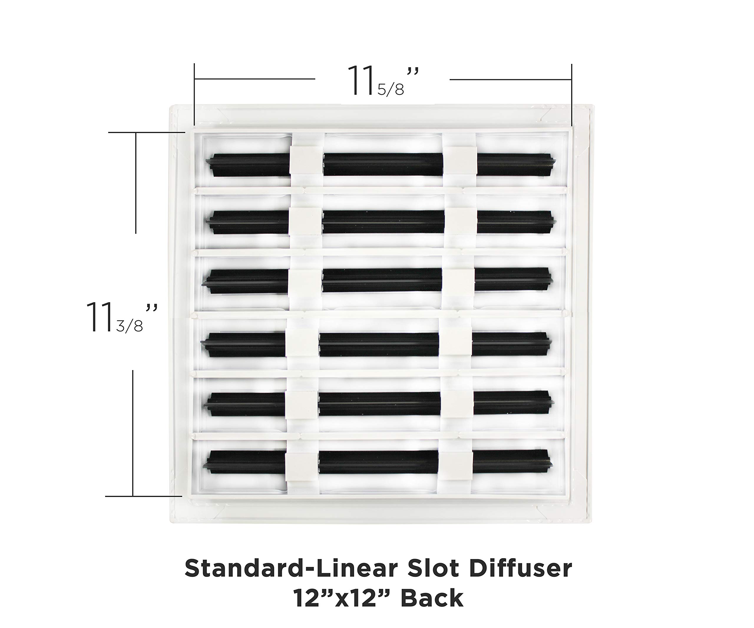 12x12 Standard Linear Slot Diffuser Texas Buildmart Modern AC Vent