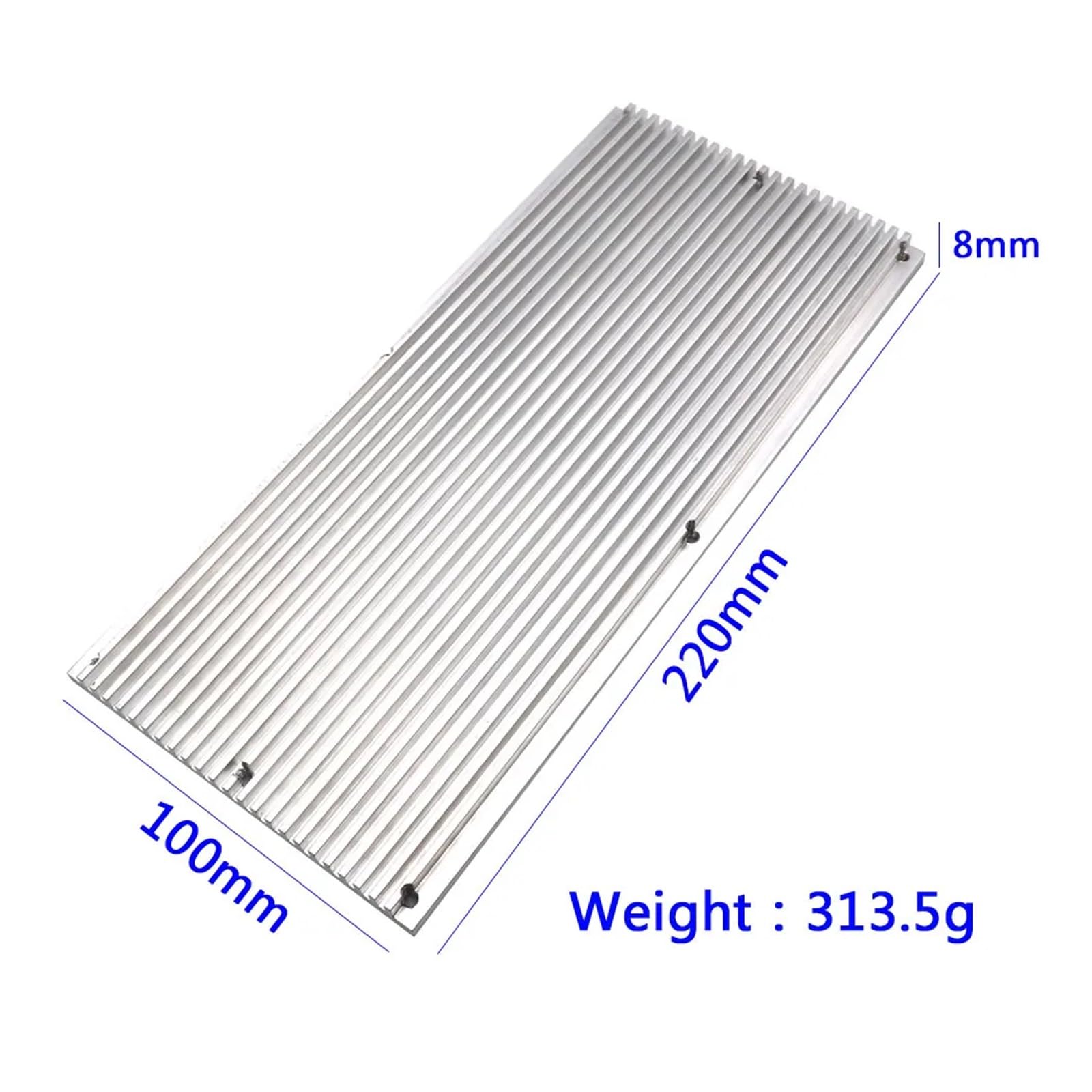 Aluminum Heatsink 220x100x8mm Cooling Board For LED Light Radiator