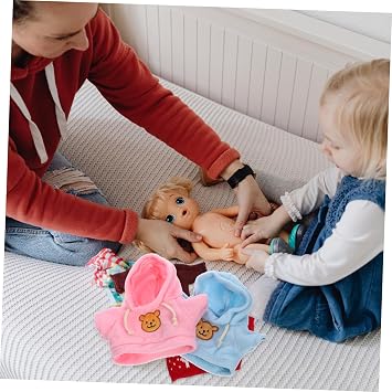 2PCS Plush Replacement Clothes Cute Bear Doll Costume