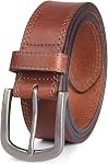 Men's Full Grain Leather Belt for Everyday Casual Jeans, 1.5" Handmade Men Leather Belts with Gift Box