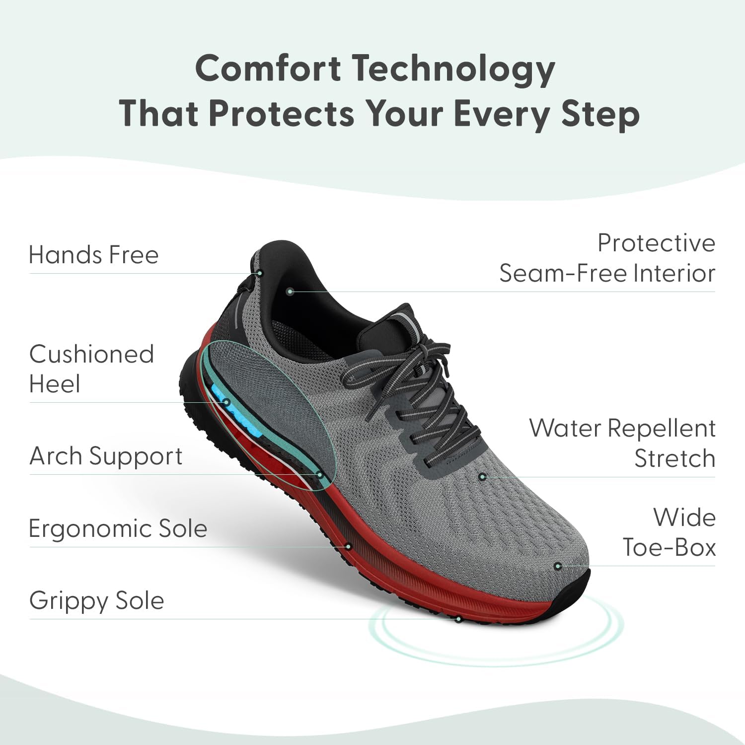 Orthofeet Men's Orthopedic Hands-Free Tilos Slip-On Sneakers - Image 3