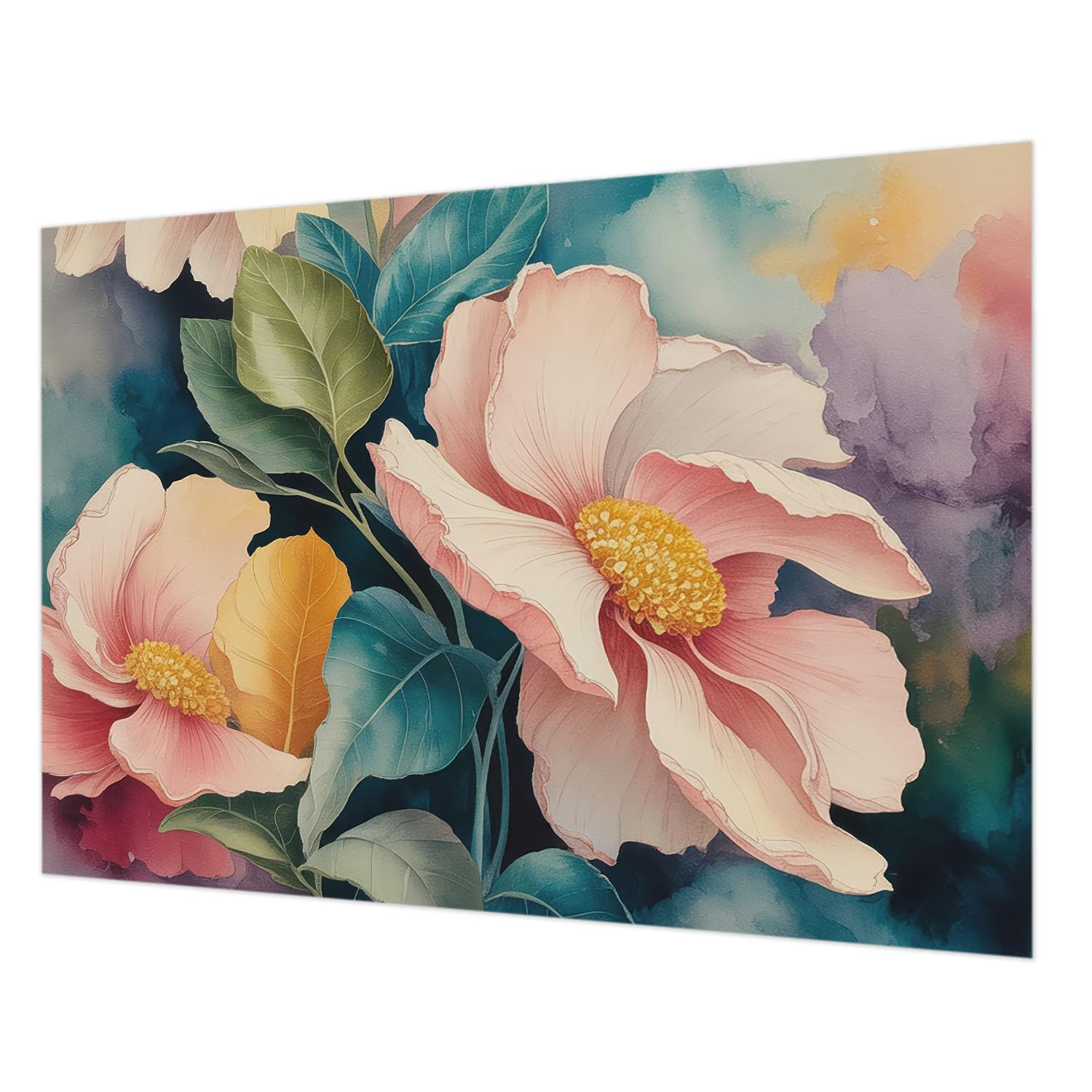 Tapisserie intissée élégance florale de haute qualité pour salon haut de gamme