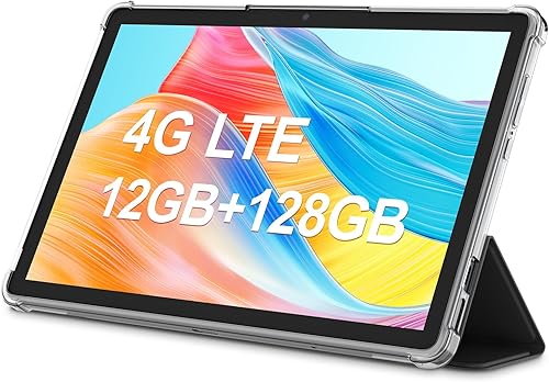 Bakken M40 Tablet Android de 10.1 pulgadas, memoria de 128 GB, batería de 8000 mAh, WiFi 5G, resolución 4GLTE, resolución de 1920 x 1200, cámara de