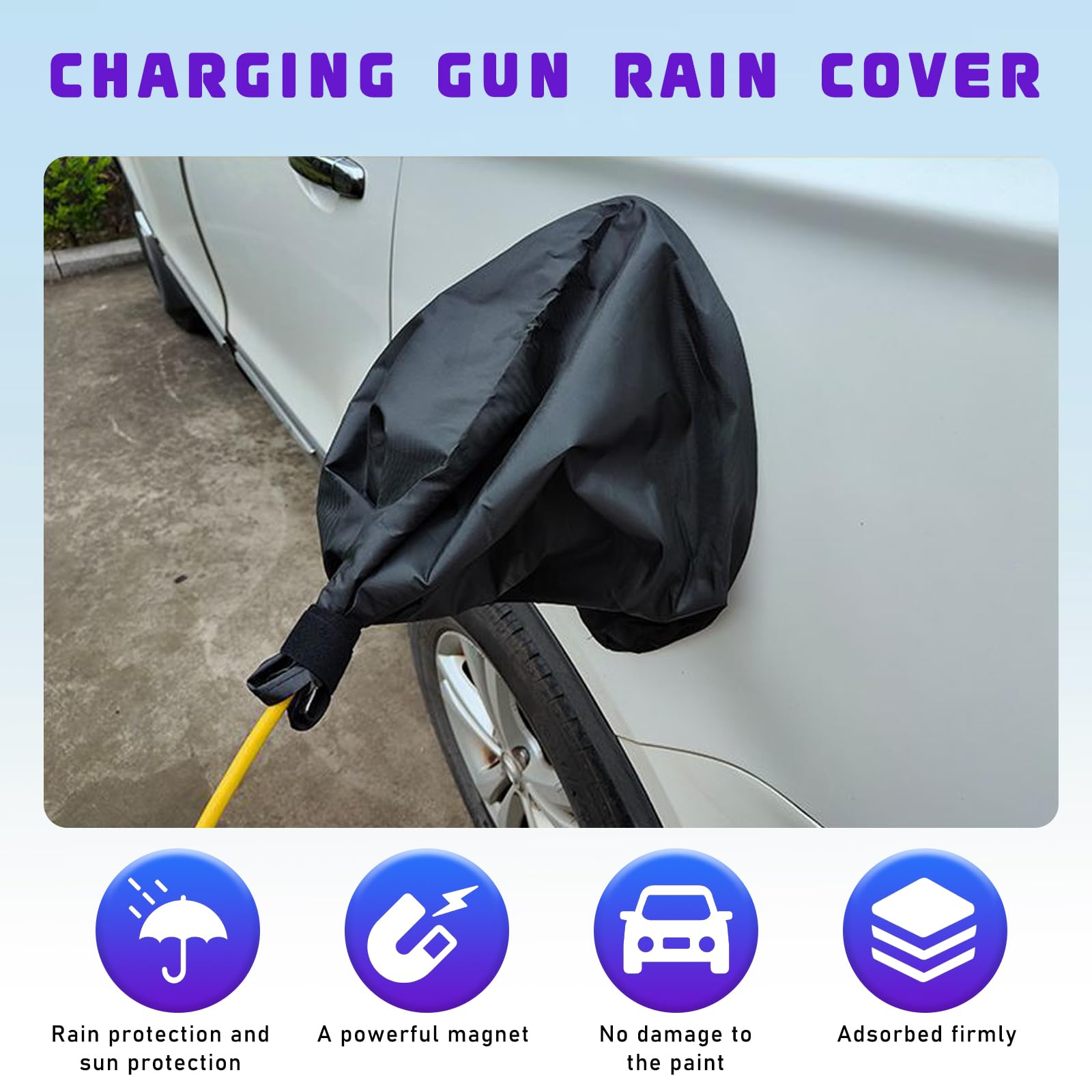 Housse De Protection Pour Prise De Charge Voiture Électrique - Étanche, Magnétique, Anti-Poussière/Neige/Pluie (Lot De 3)