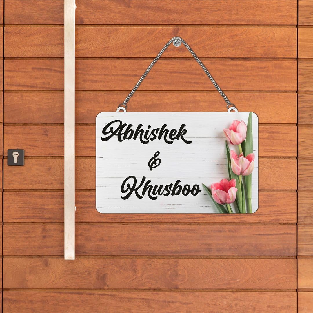 CVANU Customized Wooden Name Plate for Home Entrance Multicolour Size(10.5x18inch)_C1 — Amazon image 18