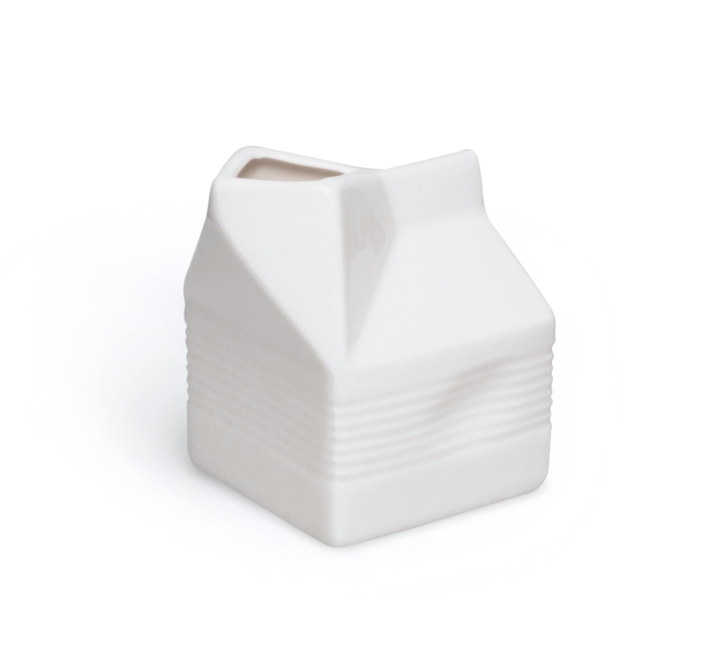 Excelsa Bianco Brick Milk Jug, 250 Ml, Ceramic, White