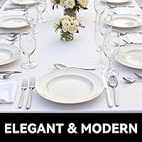 Vista 7 de Juego de cubiertos de acero inoxidable de 49 piezas con organizador de cubiertos, servicio para 8 personas con cuchillos de carne y utensilios