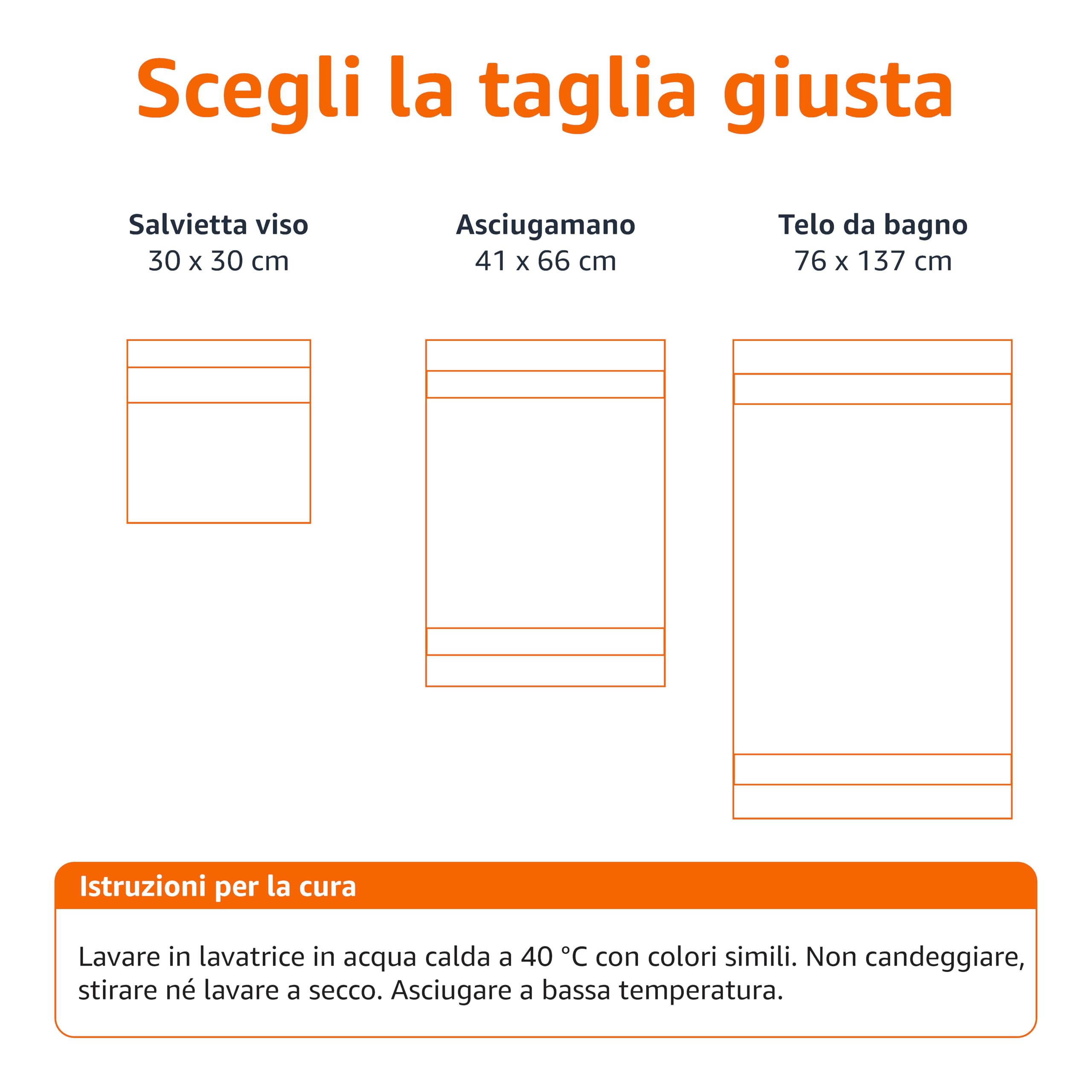 Amazon Basics Set Asciugamani Bagno Spugna 100% Cotone Biologico Telo Doccia 76x137 cm, Verde Acqua, Confezione 2 Pezzi