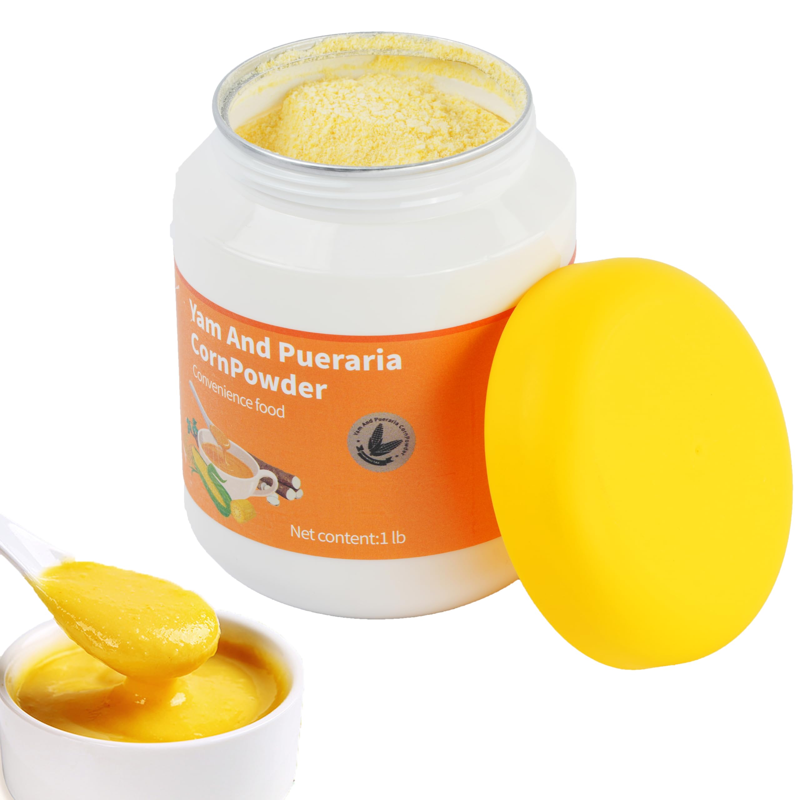Corn Powder，Corn Soup，Chinese Soup Powder,453g Yam And Pueraria,Ready-To-Eat Breakfast Porridge, Chinese Can(1pcs)