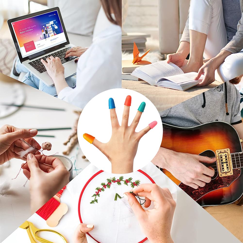 10 Protezioni Per Dita In Silicone - Antiscivolo Per Lavoro E Casa - Foto 11