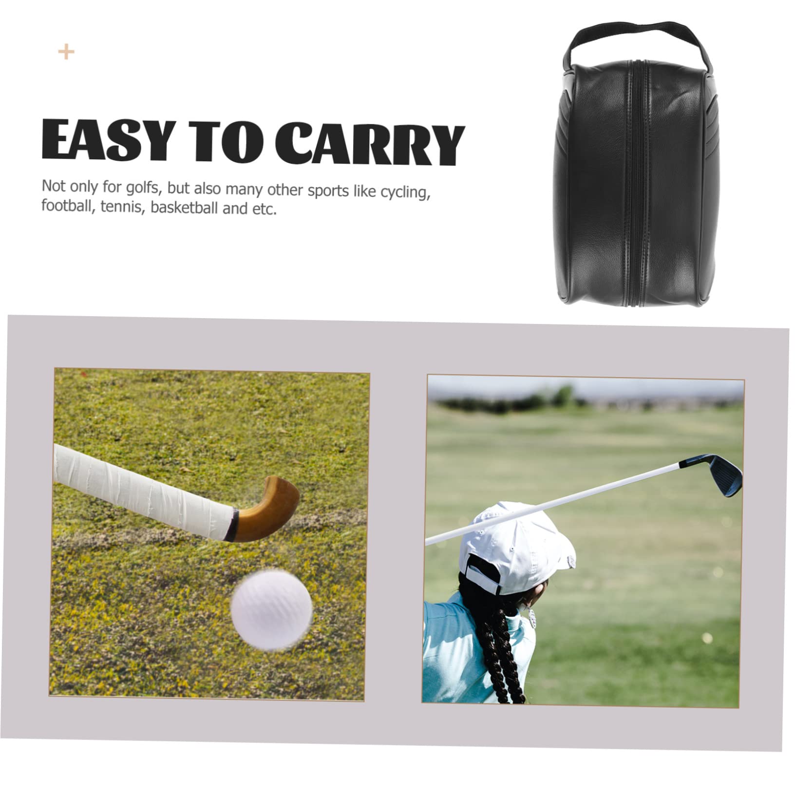 minkissy Borsa Portascarpe per Golf Cerniera Custodia per Scarpe in Resistente Borsa da Viaggio Multifunzione per Uomo Contenitore per Scarpe Sportive