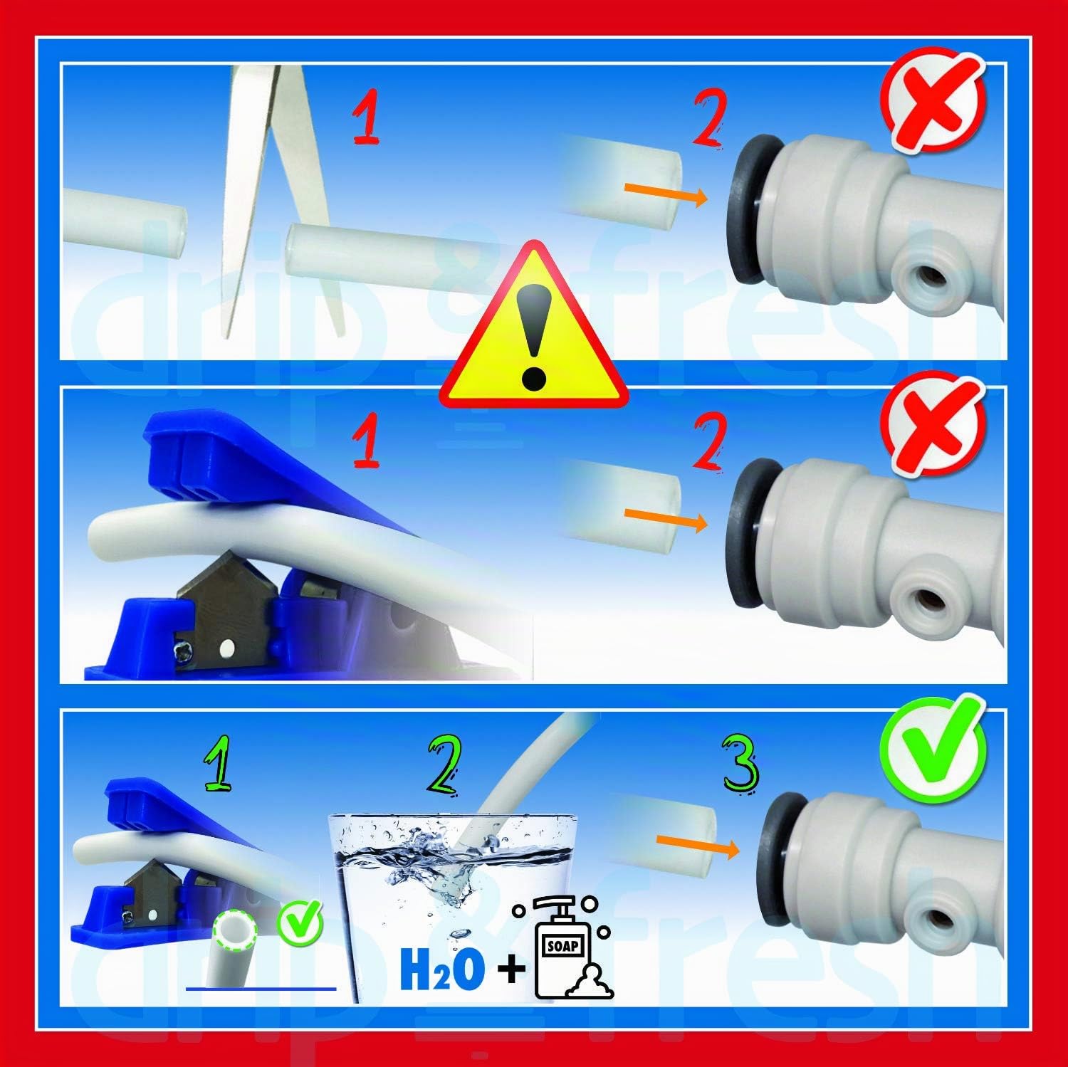 Drip&Fresh C5121 C5121-Kit brumisateur complet pour terrasse et patios, avec programmateur analogique de secondes et 8 nébulateurs, bleu