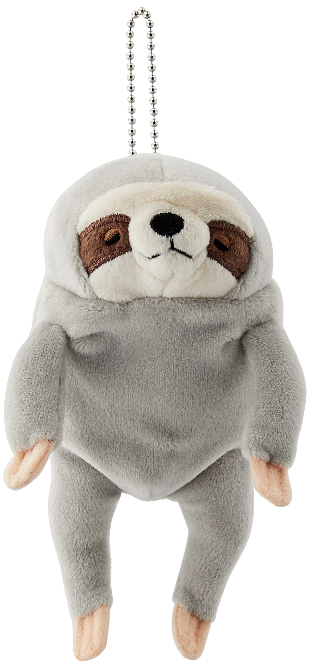 Shinada Global Mochi Series Sloth Mini Plush Stuffed Animal 5.5in Gray Japan