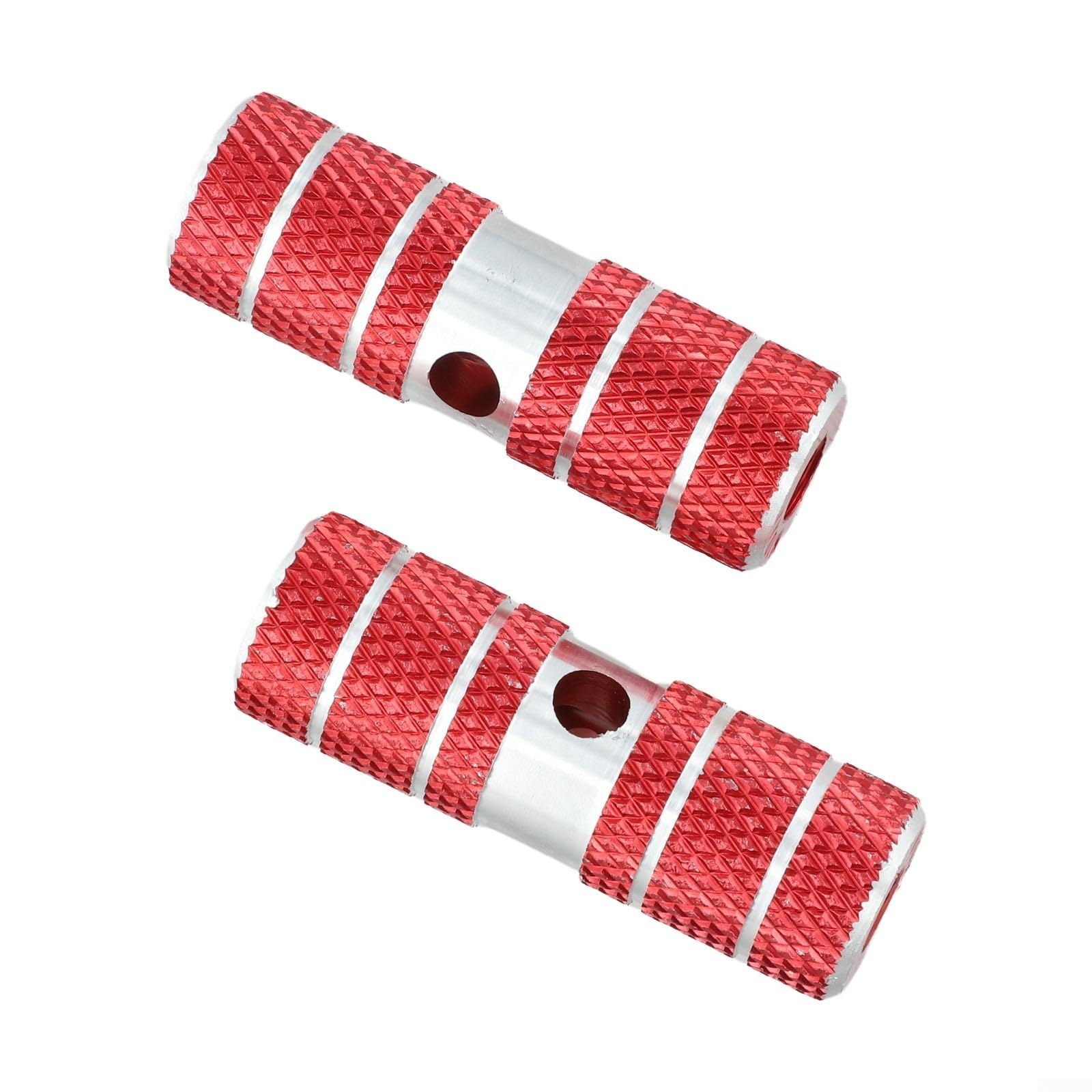 Aluminum Alloy Stunt Pegs for Mountain Bike, Anti-Slip Grind Bars Rear Axle Foot Rests, Solid Metal Parts for Freestyle Cycling, 70mm Length(Red) — image 1