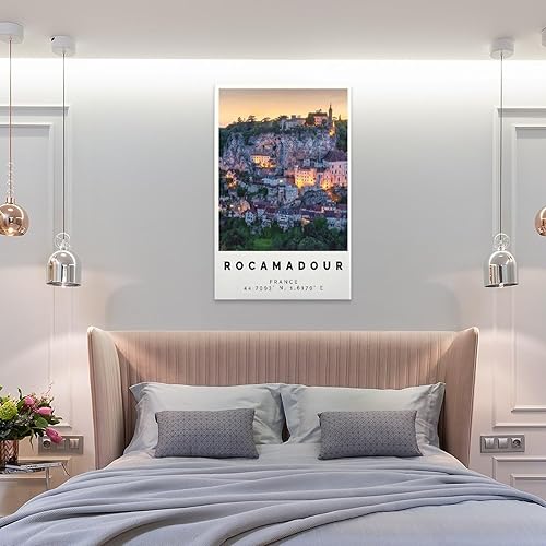Miniatura 8 de Rocamadour Poster Bunter Druck, Rocamadour Wandkunst, Rocamadour Foto Dekor, Okzitanien,Büro Wandkun Poster for Room Aesthetics Canvas Wall Art