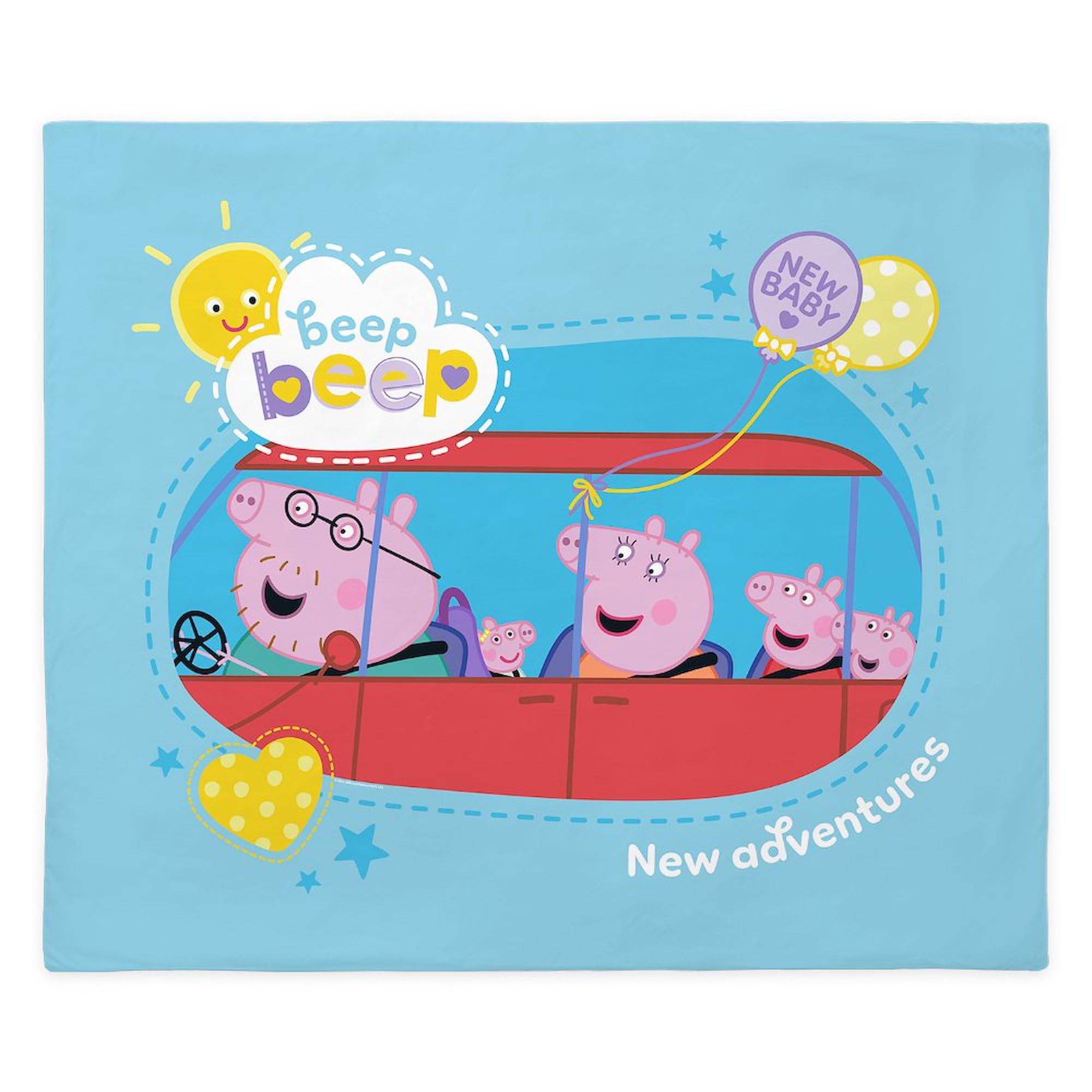 CafePress Peppa Pig: New Adventures King Duvet Cover, Printed Comforter Cover, Unique Bedding