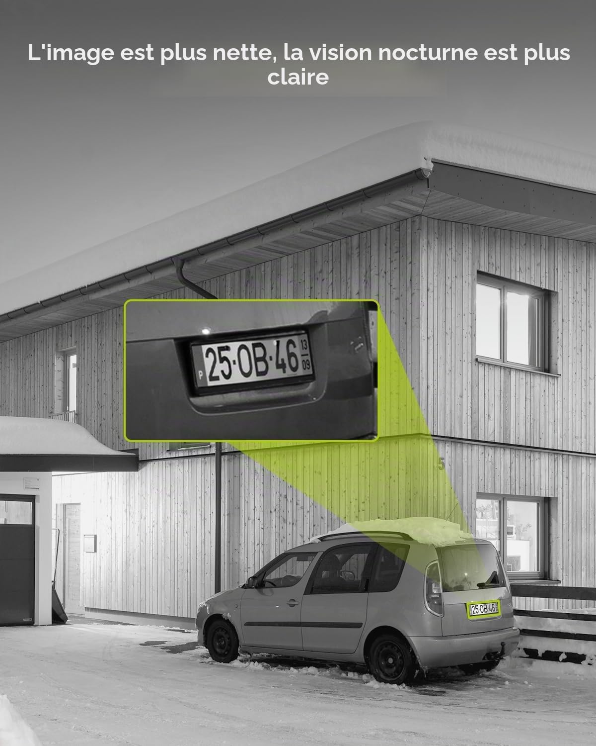 SANNCE Système de Sécurité POE 8CH, NVR 6MP avec 4 Caméras IP Extérieur 3MP, Détection Humain/Véhicule, Vision Nocturne, 1TB HDD, Accès à Distance