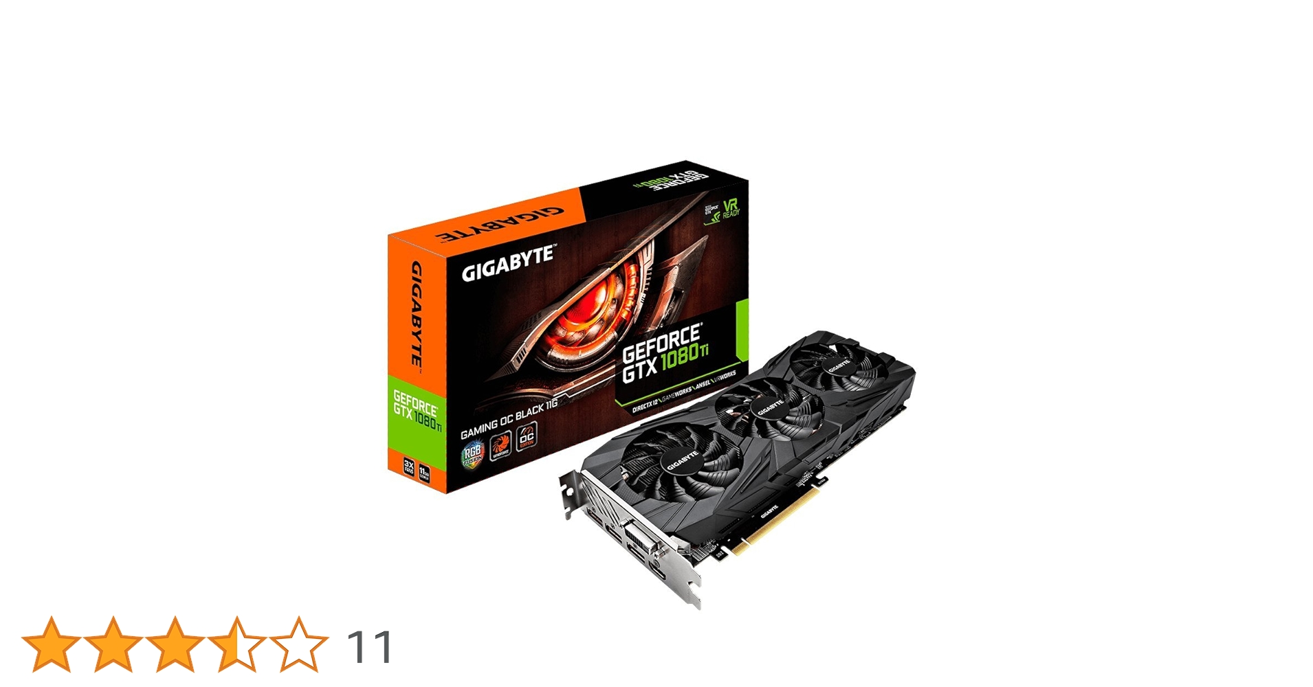 Amazon | GIGABYTE GV-N108TGAMINGOC BLACK-11GD GeForce GTX