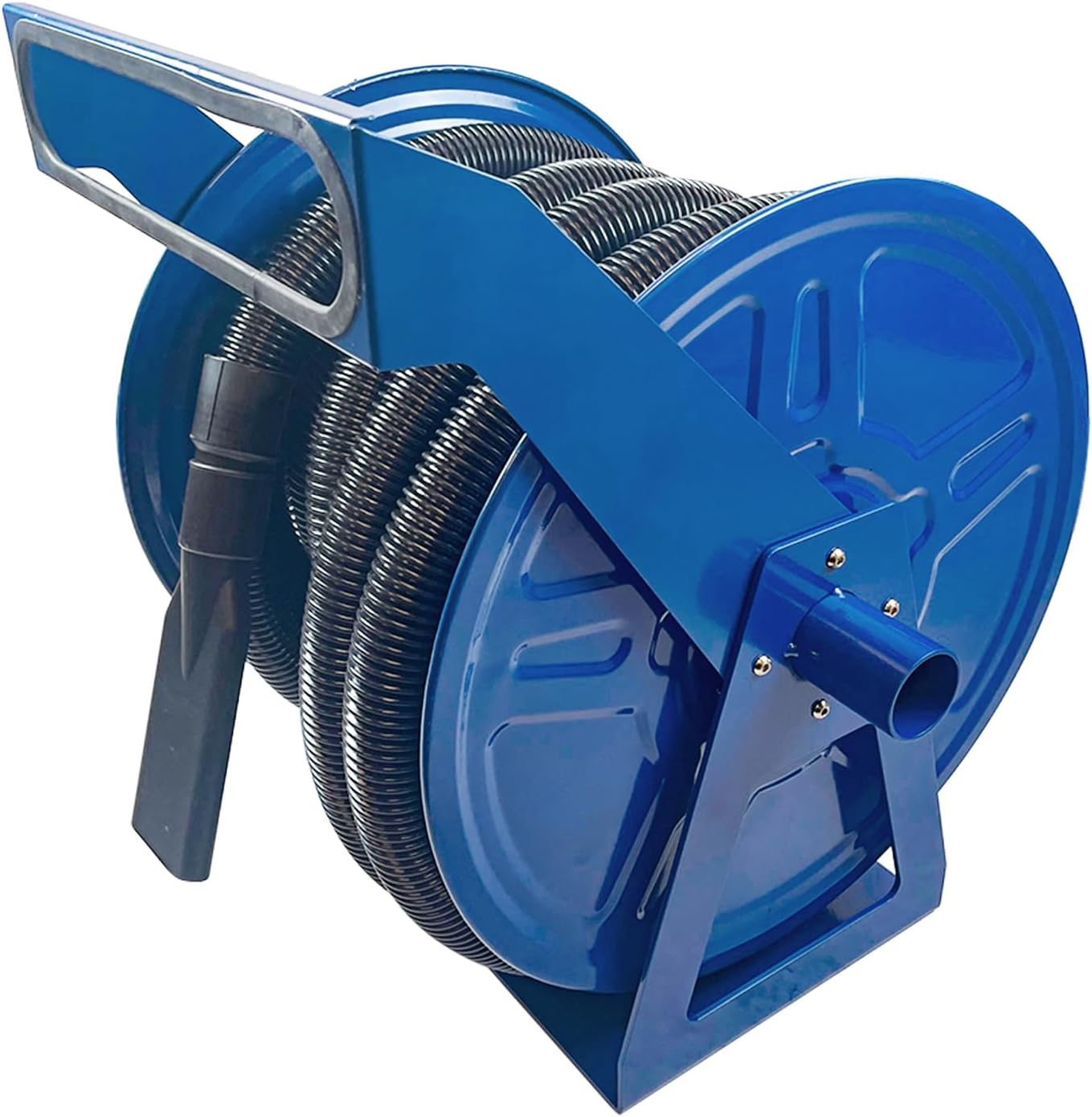 Dawot Industrial Air Hose Reel 2" x 50' Heavy Duty Steel Hand Crank