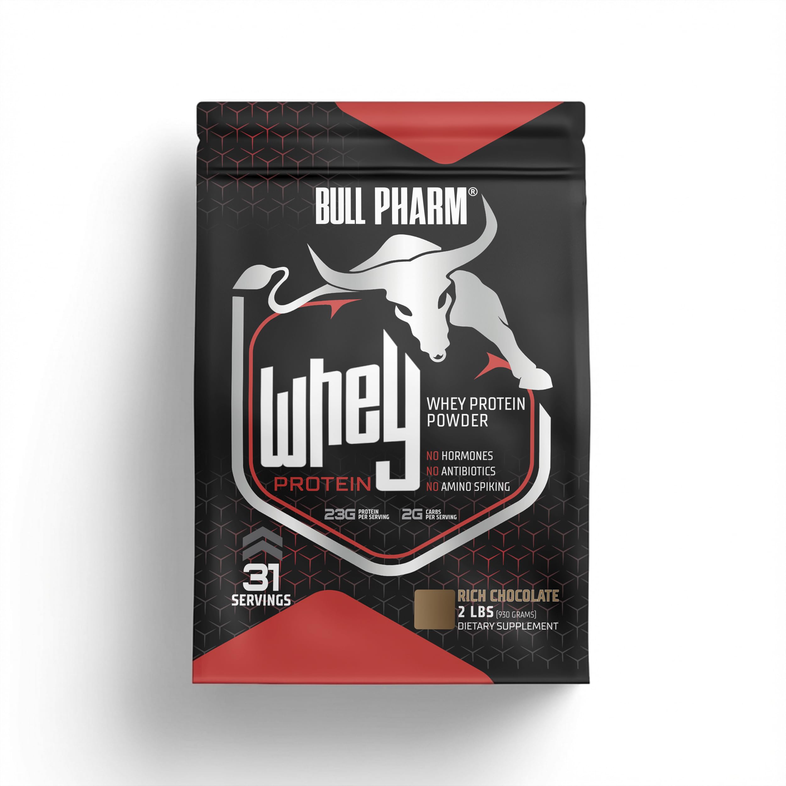 100% WHEY PROTEIN POWDER | FOR LEAN MUSCLE, QUICK RECOVERY | FAST ABSORPTION | NATURAL BCAA AND EAA | NON-GMO | SOY & GLUTEN FREE | RBGH FREE | FSSAI APPROVED (2 Lbs, Rich Chocolate)