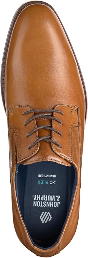 Johnston & Murphy Landry Plain Toe Shoes, Leather Oxfords for Men